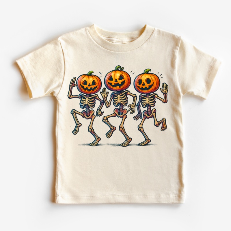 Dancing Skeleton pumpkin Heads Shirt – Halloween Tee