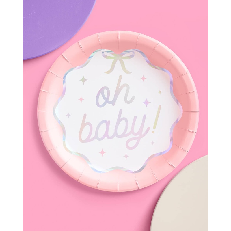 Oh Baby Plates – 25 paper plates