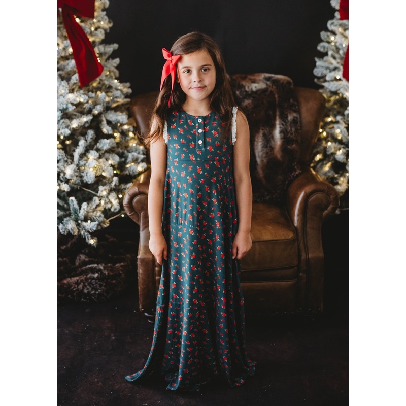*PREORDER* Christmas Rose Maxi Gown