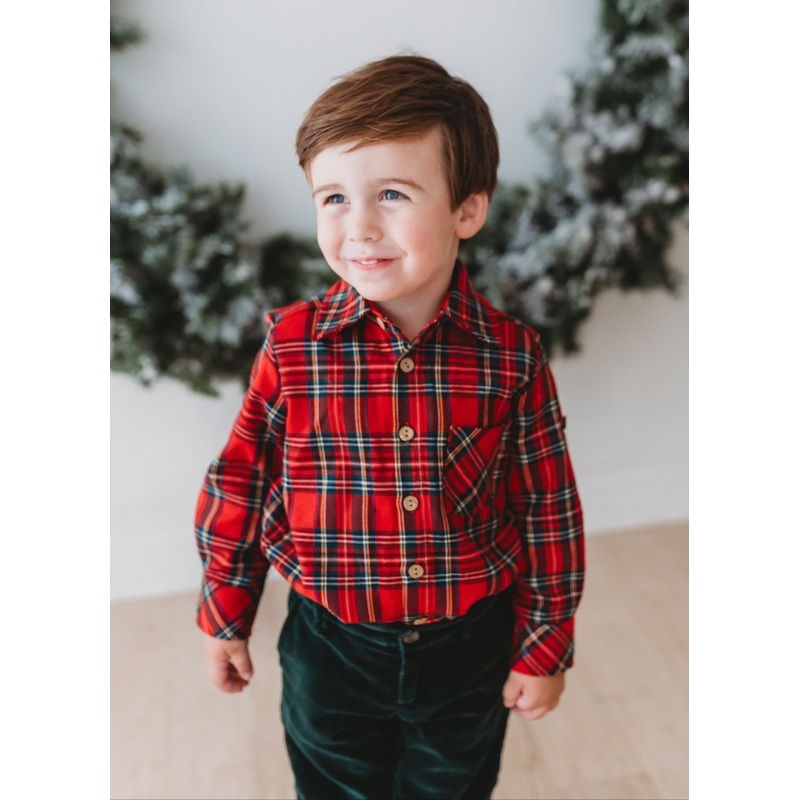*PREORDER* Christmas Tartan Button-Up Shirt