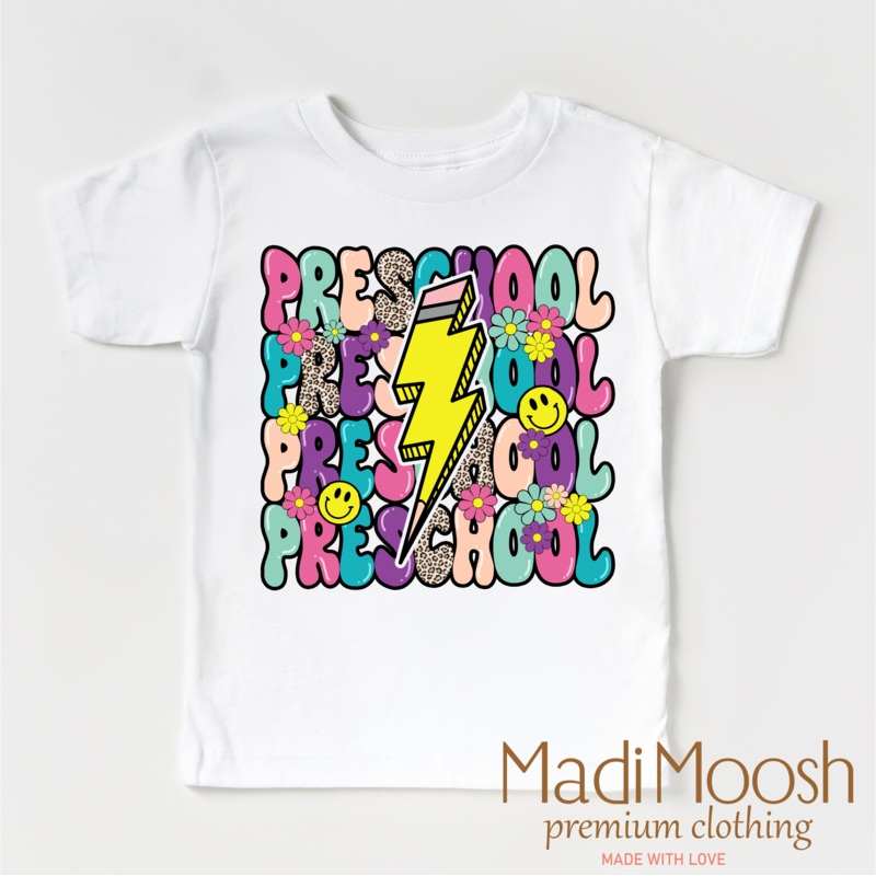 Preschool Lightning Bolt Back To School Shirt – School Shirt