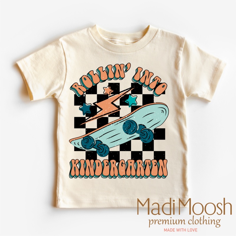 Rollin Into Kindergarten Back To School Shirt – School Shirt