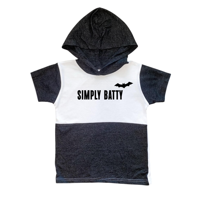 Simply Batty | Hooded Tee|2T|3/4|5/6