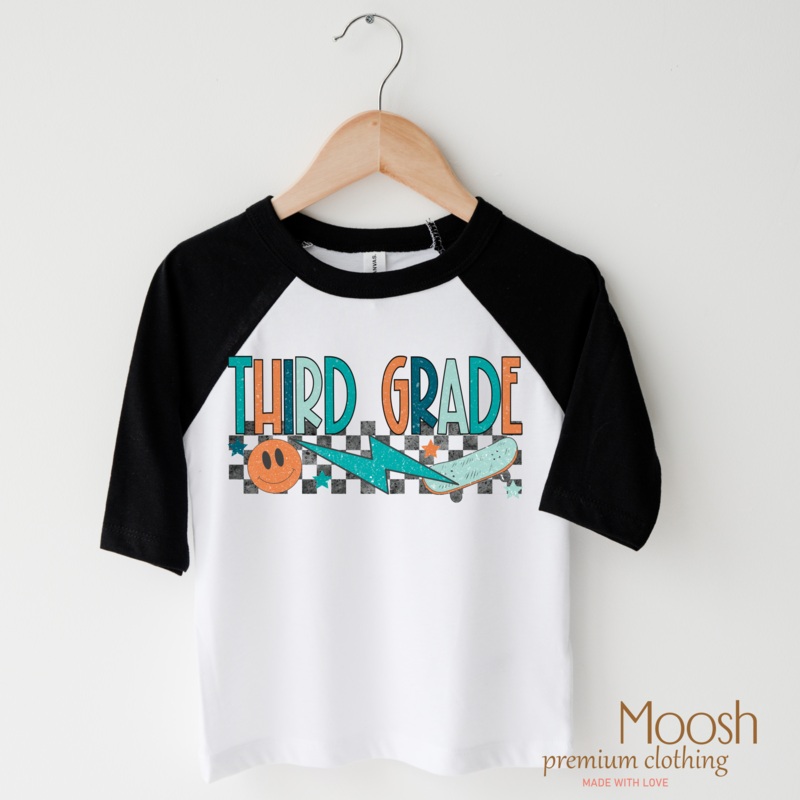 Third Grade Skateboard Back To School Shirt – School Shirt