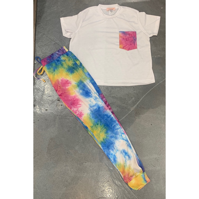Tweenstyle – Tie Dye Joggers – Rainbow
