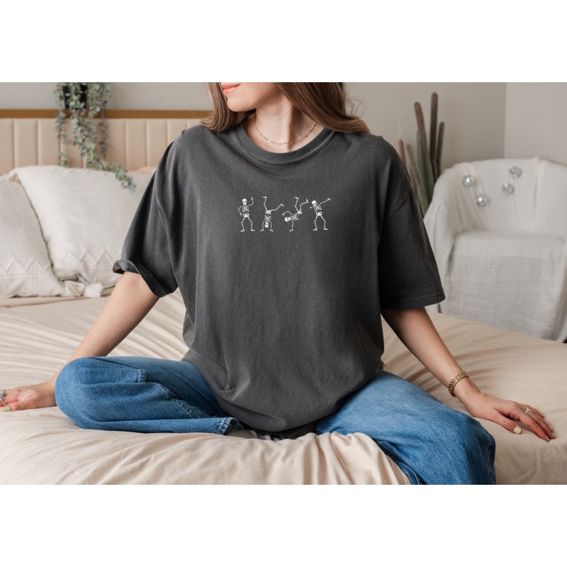 Adult Dancing Skeletons Comfort Colors Tee