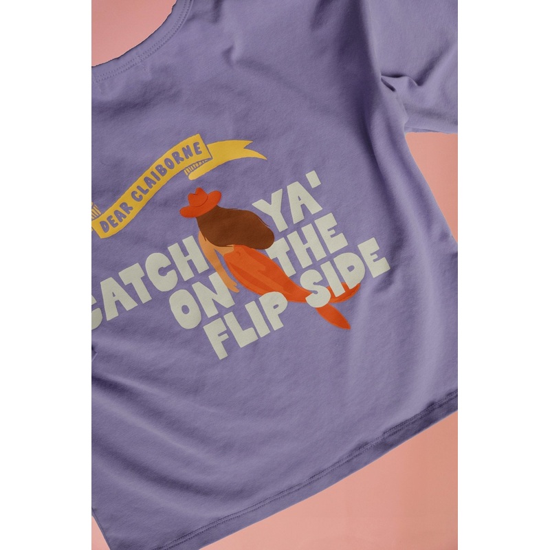 Catch You on the Flip Side Long Sleeve Tee  Mermaid Graphic