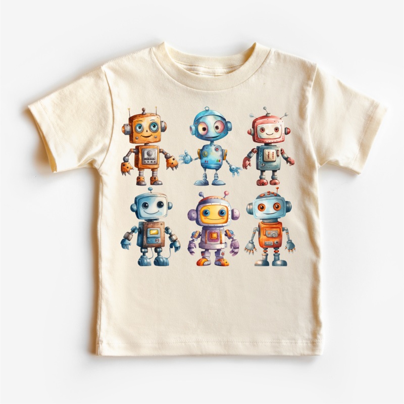 Cute Retro Robot Shirt – Kids Robot Shirt