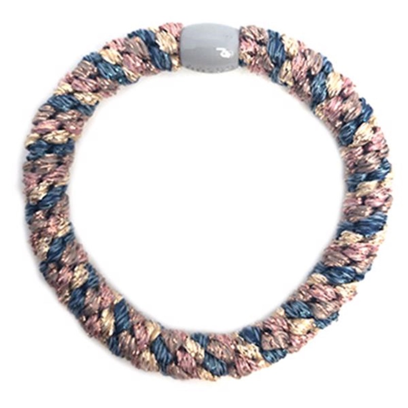 Bow’s by Str Braided Hairties Multi Antique Blue Metallic