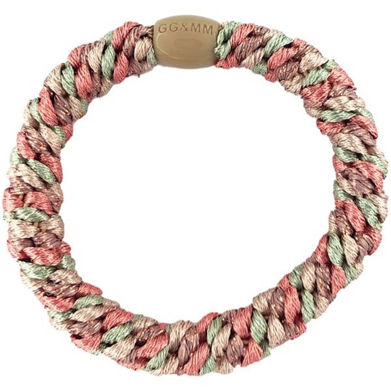 Bow’s by Str Braided Hairties Multi Rose, Mint \u0026 Beige Glitter