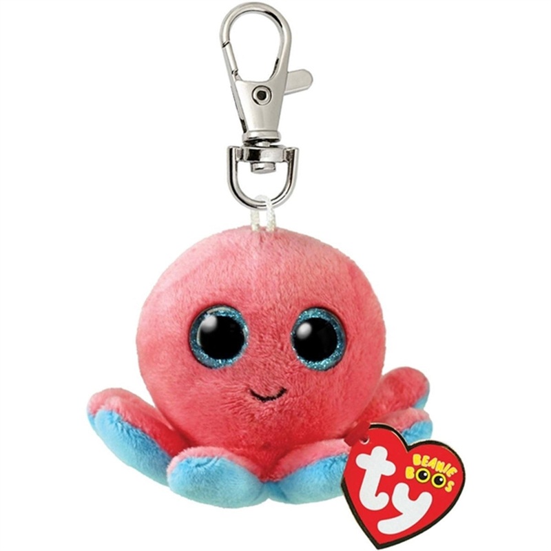 TY Beanie Boos Sheldon – Coral Octopus Clip
