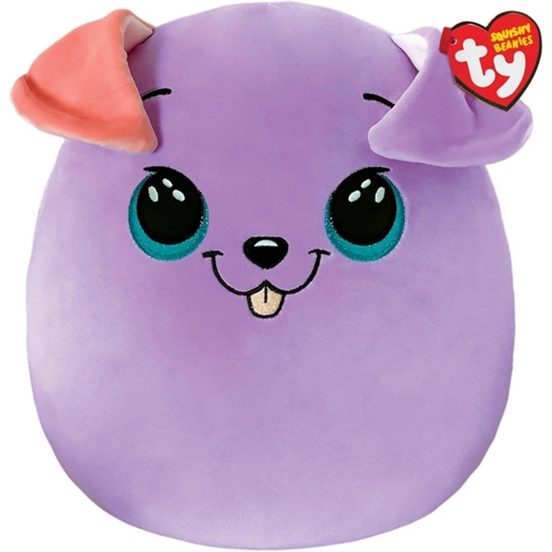 TY Squishy Beanies Bitsy – Purple Dog Squish 25cm