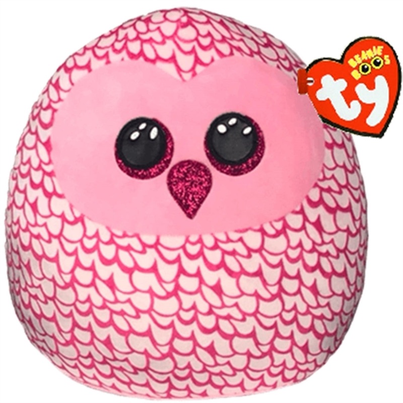 TY Squishy Beanies Pinky – Pink Owl Squish 35cm