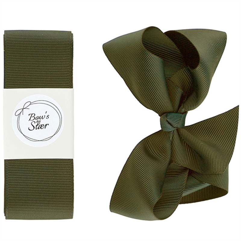 Bow’s by Str Christening Ribbon Moss