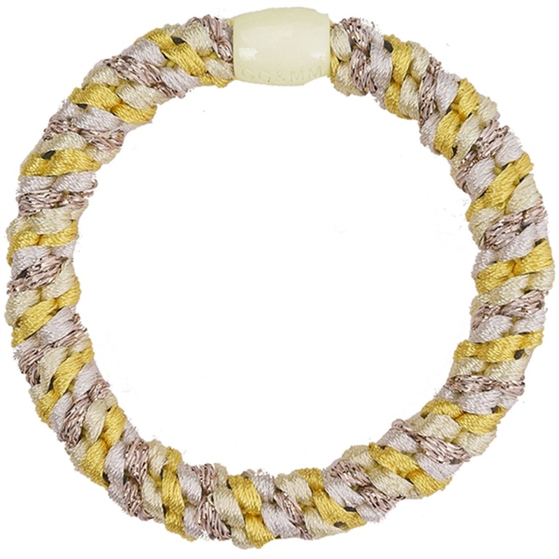 Bow’s by Str Hairties Multi Yellow Off Whire Glitter