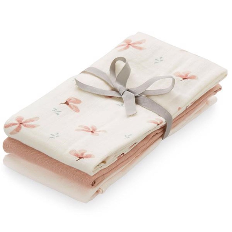Cam Cam Copenhagen Muslin Clothes 3-pack Windflower Creme\/Dusty Rose\/Powder