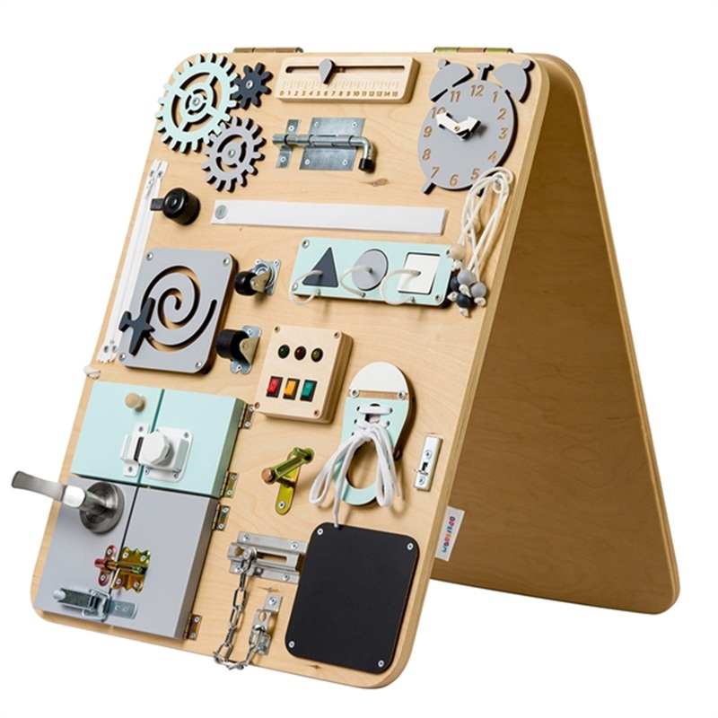 Woobiboo Woobiboard PLUS Busy Board Natural\/Mint