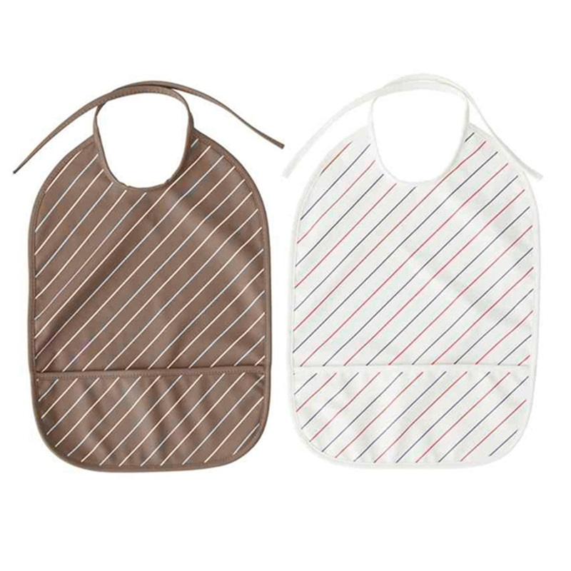 OYOY Bib Mellow\/Choko Striped 2-Pack