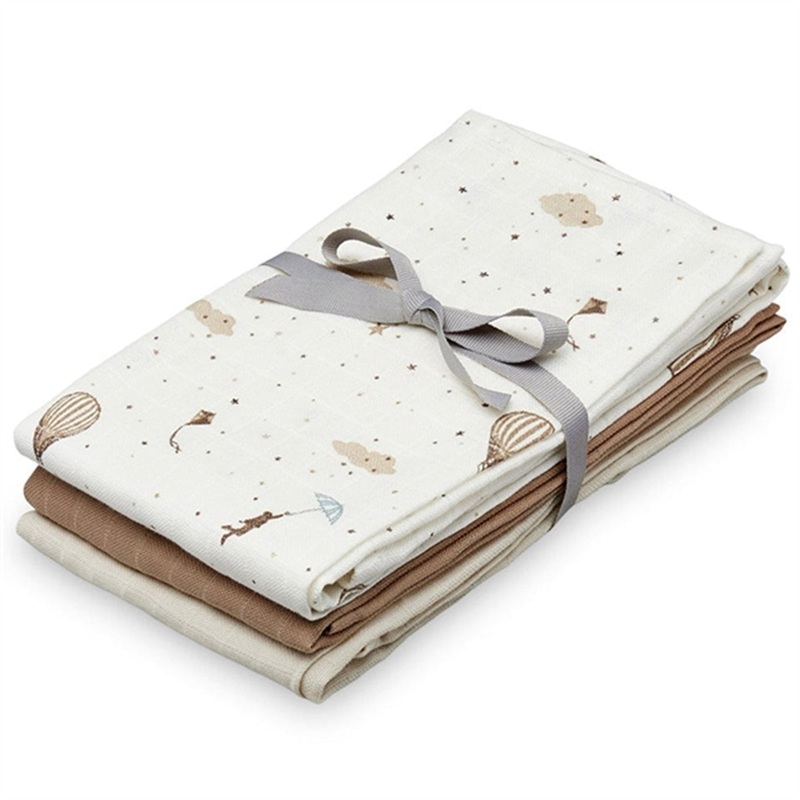Cam Cam Copenhagen Muslin Cloth 3-pack Mix Dreamland\/Camel\/Sand