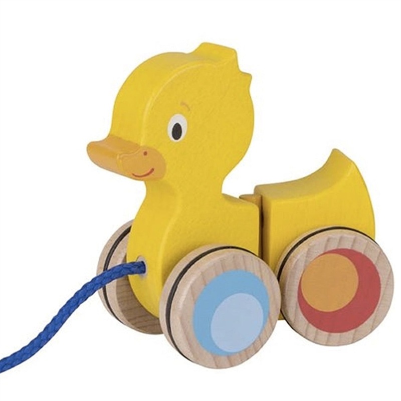 Goki Pull Along Animal – Duck