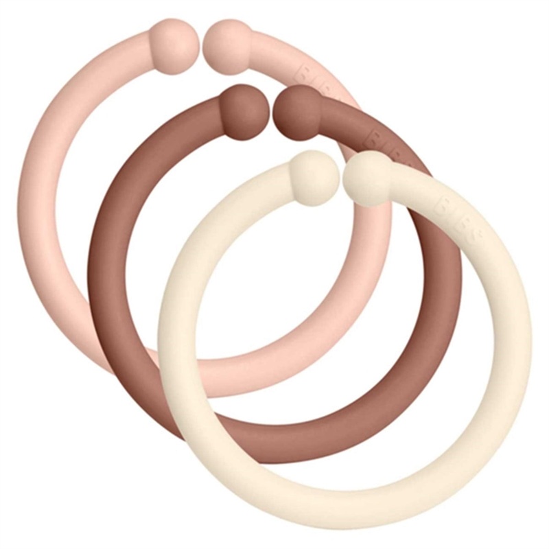 Bibs Loops Baby Blush\/Woodchuck\/Ivory