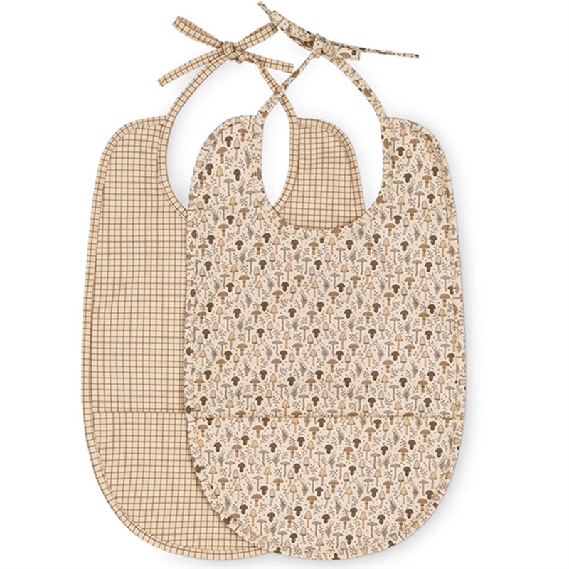 That’s Mine Tiny Mushroom \/ Check Olli Bib 2-pack