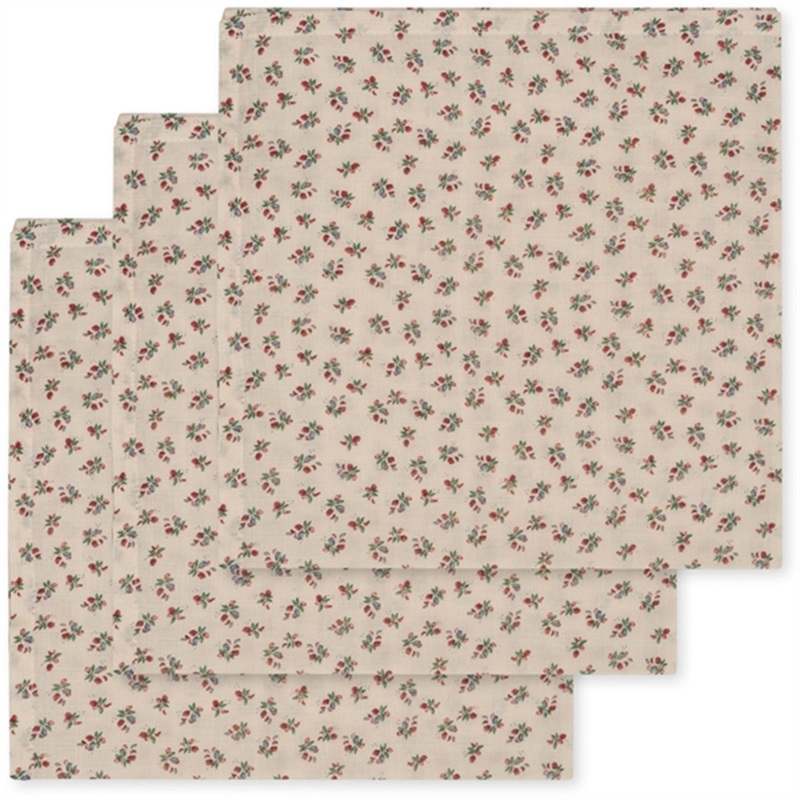 Konges Sljd Muslin Cloth 3-pack Fleur Tricolore