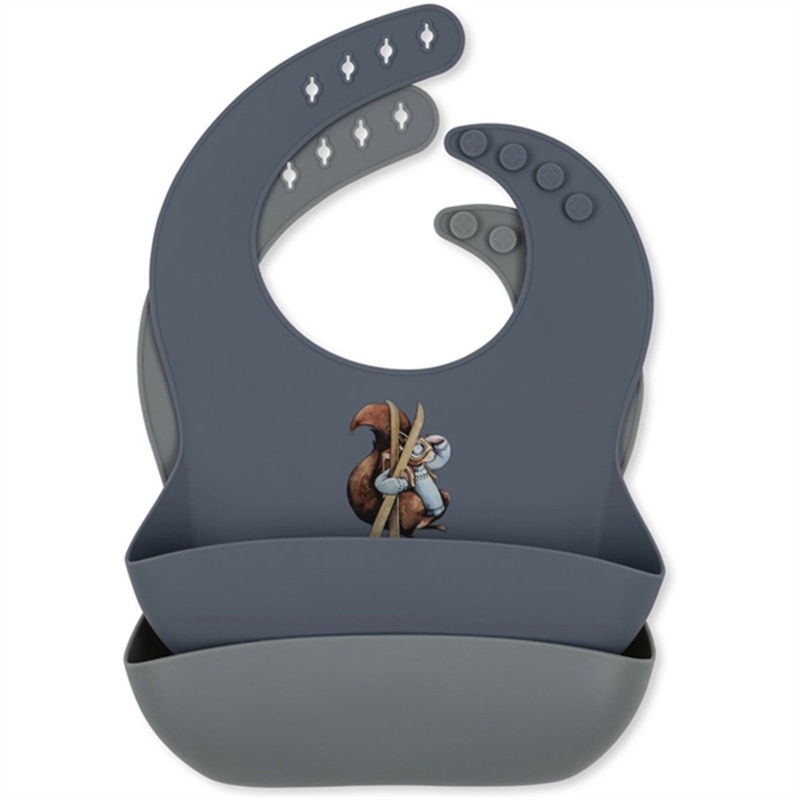 Konges Sljd Val D’Isere 2-Pack Bib Silicone