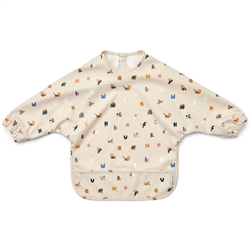 Liewood Merle Cape Bib Alphabet\/Sandy