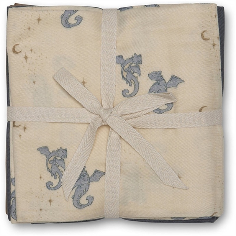 That’s Mine Muslin Cloths 3-Pack Bora Luna Dragons