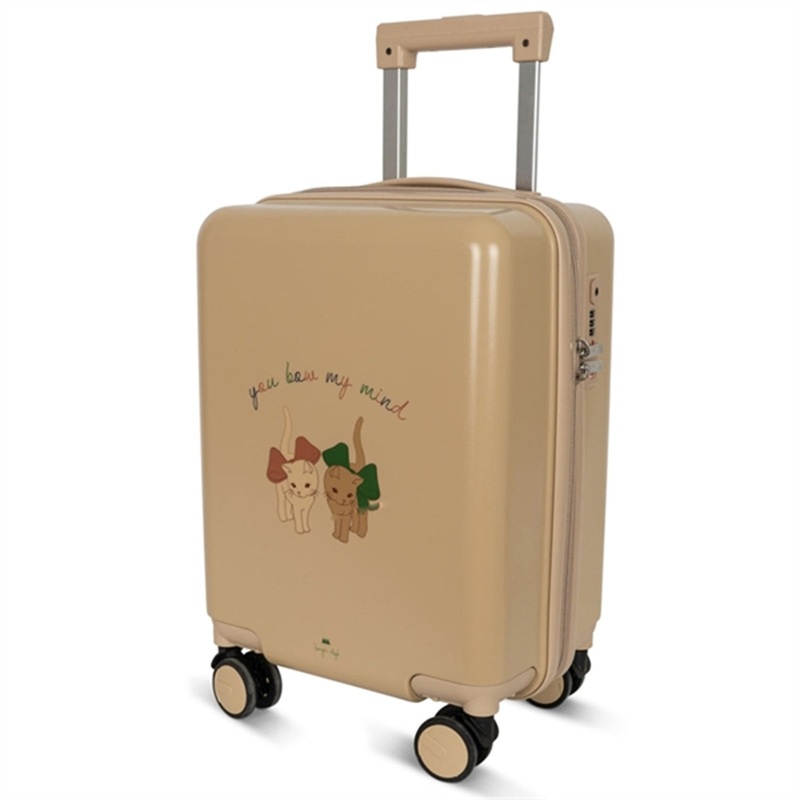 Konges Sljd Travel Suitcase Bow Kitty