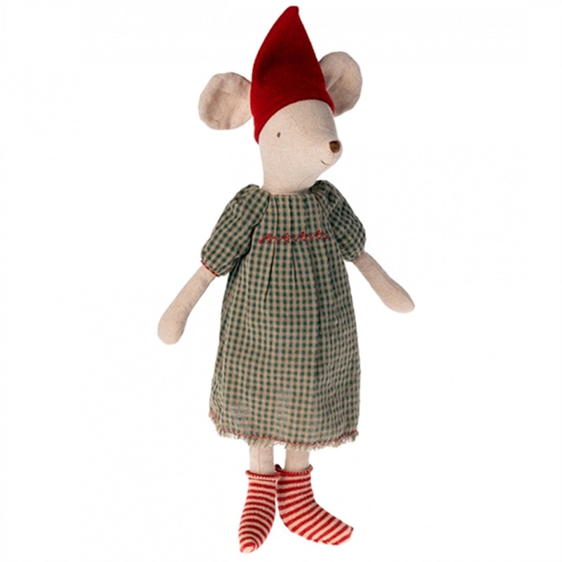 Maileg Christmas Mouse, Medium – Girl