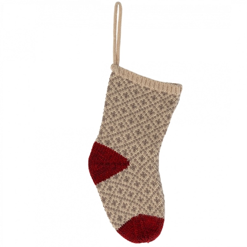 Maileg Christmas Stocking – Soft Grey