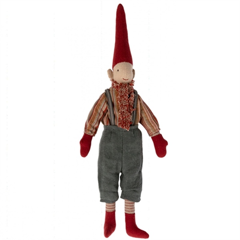 Maileg Pixy Size 2, Dungarees – Grey