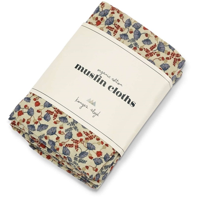 Konges Sljd Muslin Cloth 3-pack Marche De Fleur