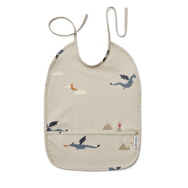 Liewood Lai Bib Little Dragon \/ Dark Sandy Mix