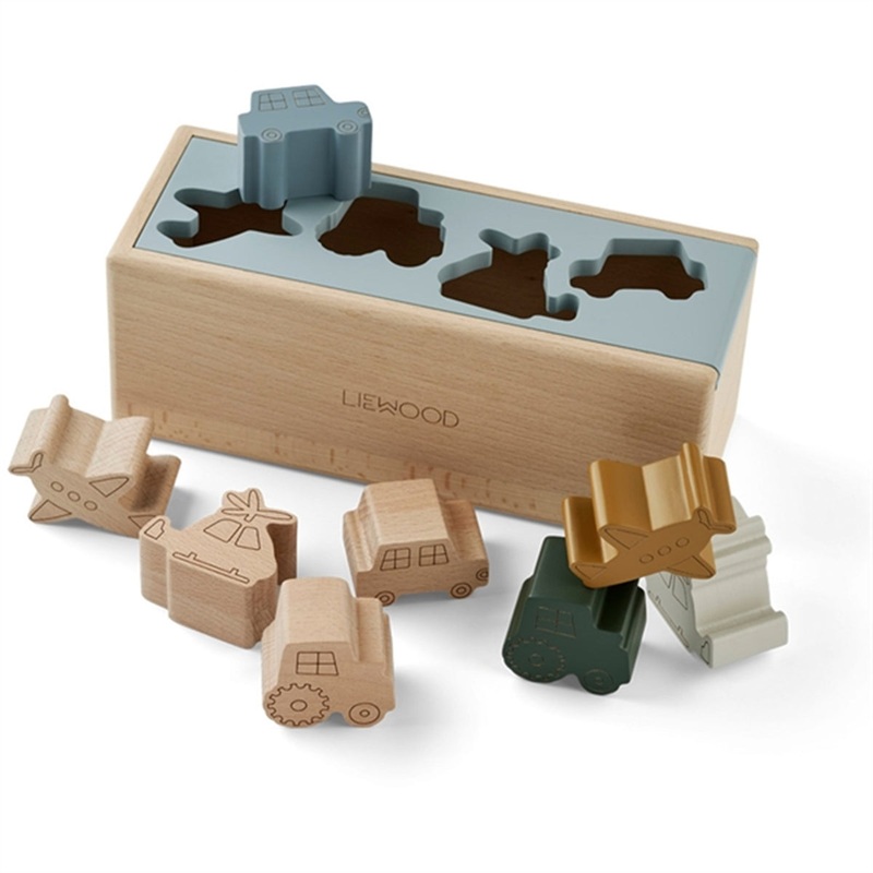 Liewood Midas Puzzle Box Vehicles\/Blue Fog Multi Mix