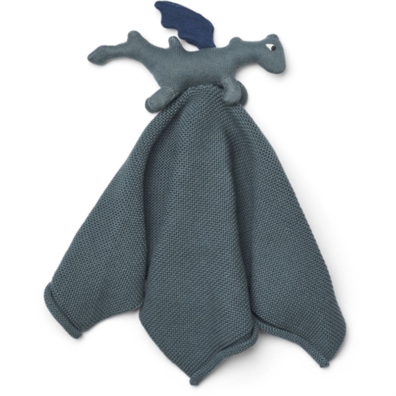 Liewood Milo Cuddle Cloth Dragon \/ whale blue mix