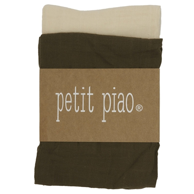 Petit Piao Ivy Green\/Tapioka Svaddles 2-Pack