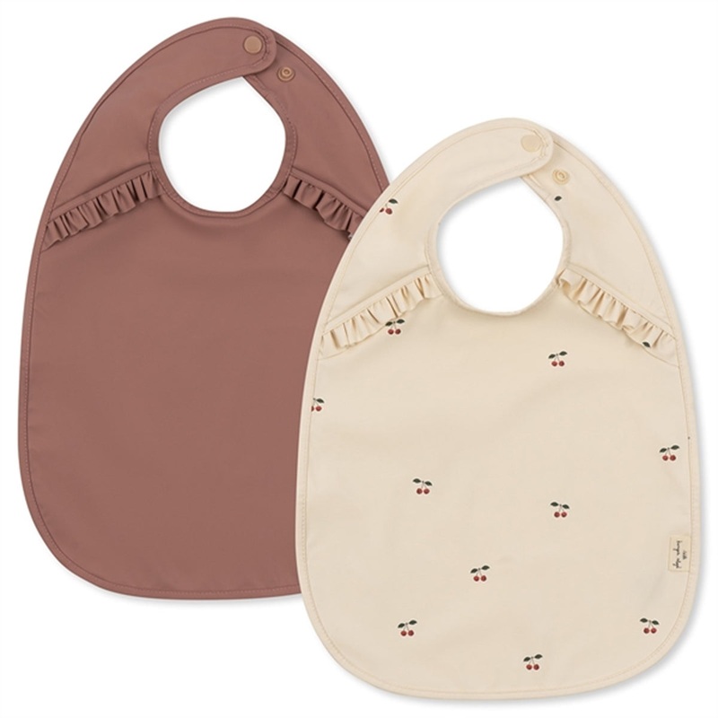 Konges Sljd Bib 2-pack Cherry\/Burlwood