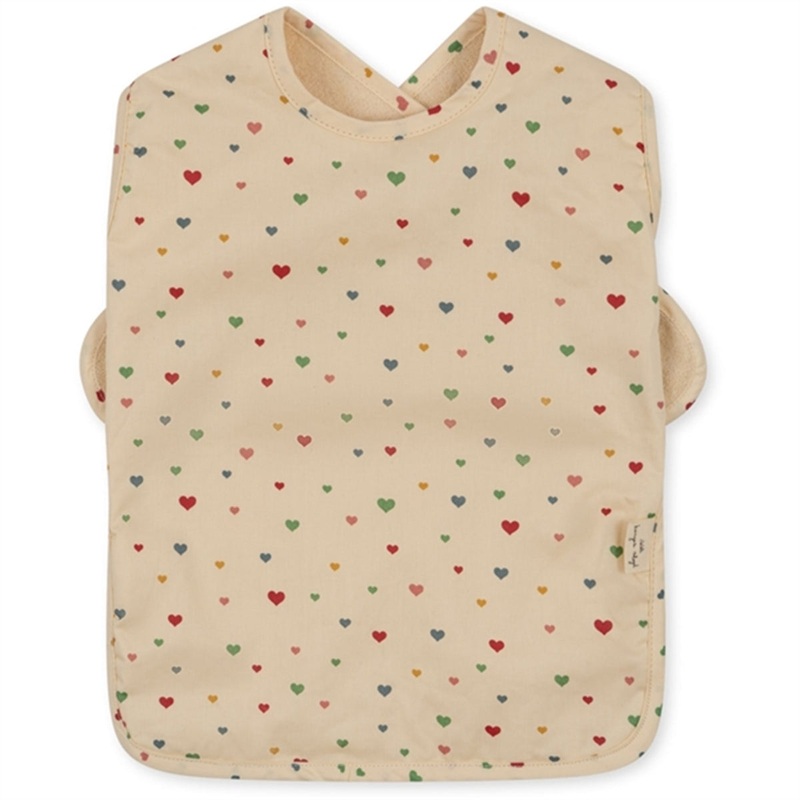 Konges Sljd Comea Big Bib Multi Hearts