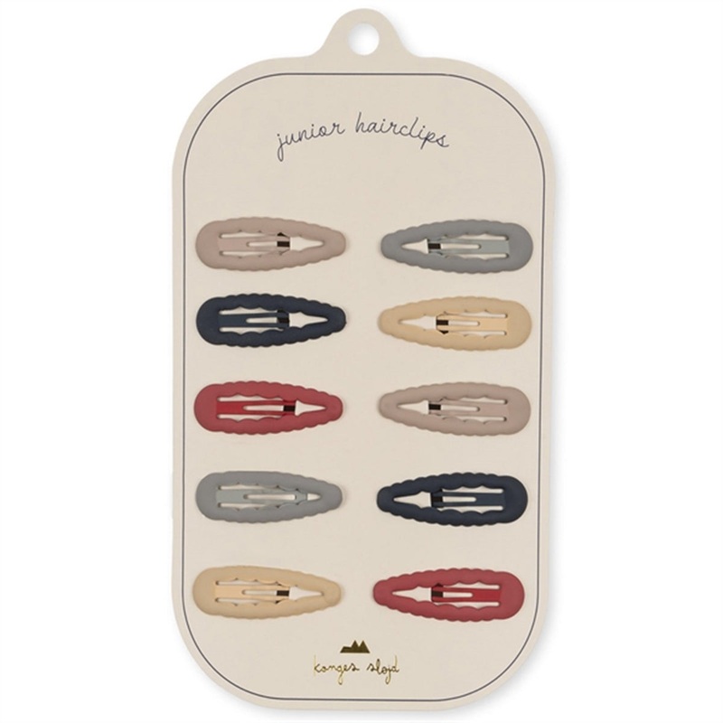 Konges Sljd Flame Scarlet 10-Pack Hair Clip Scallop