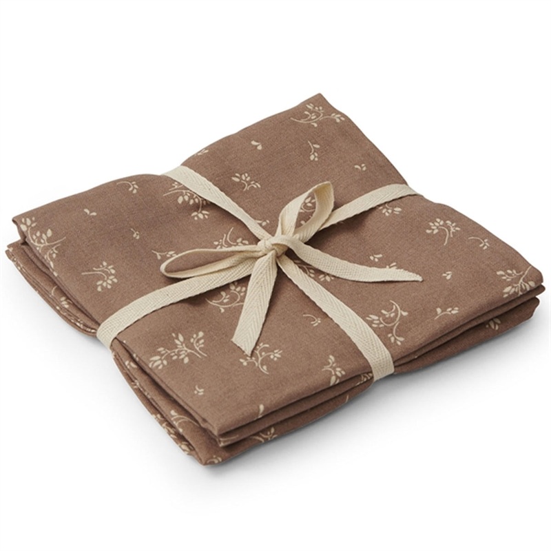 That’s Mine Muslin Cloths 2-pack Secret Garden Cocoa