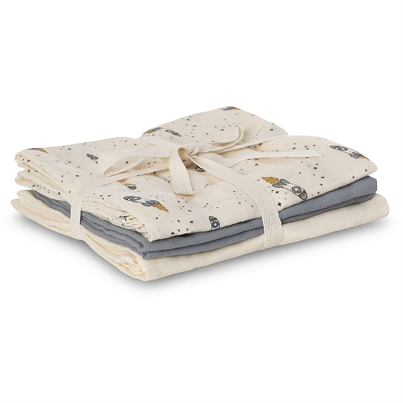 That’s Mine Muslin Cloth 3-Pack Bora Etoile Rocket