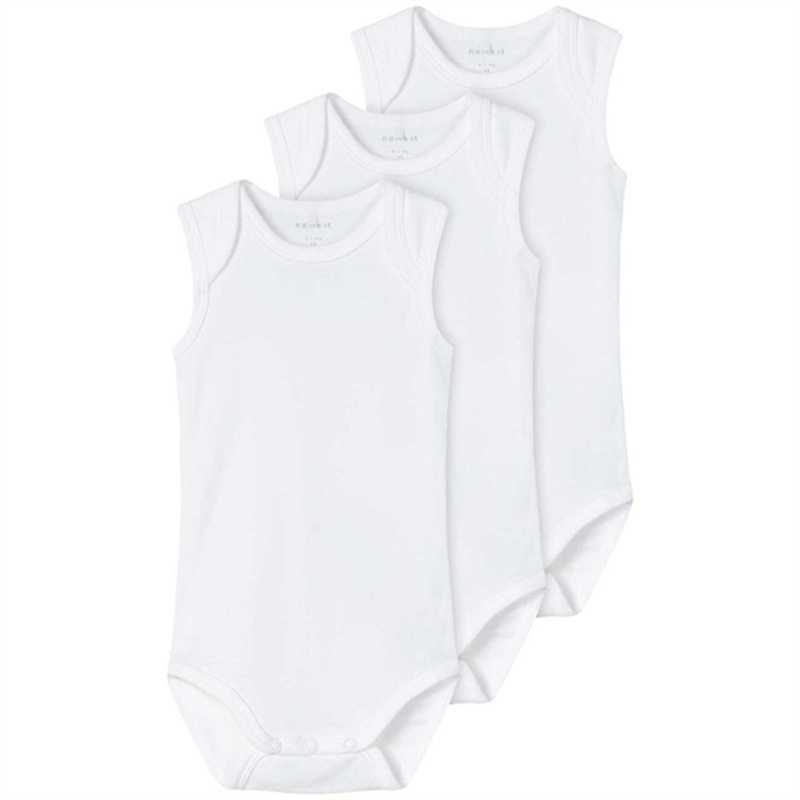 Name it Bright White Tank Solid Noos Body 3-Pack