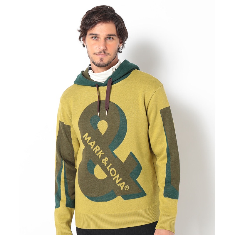 AND Knit Hoodie | MEN|YELLOW|CHARCOAL|NAVY|44(S)|46(M)|48(L)|50(XL)