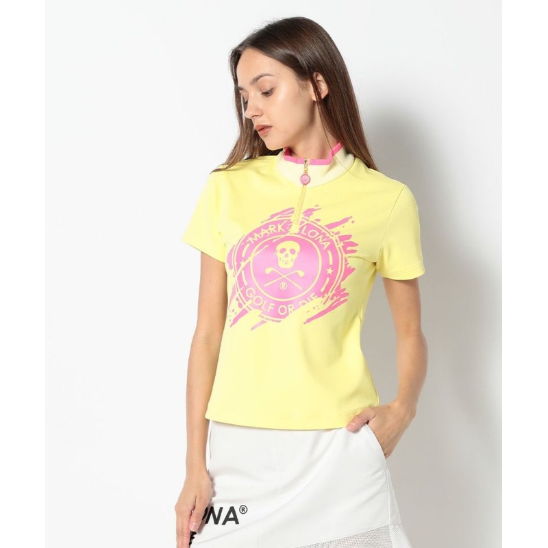 Helix 1/2 Zip Tee | WOMEN|YELLOW|WHITE|BLACK|36(S)|38(M)|40(L)