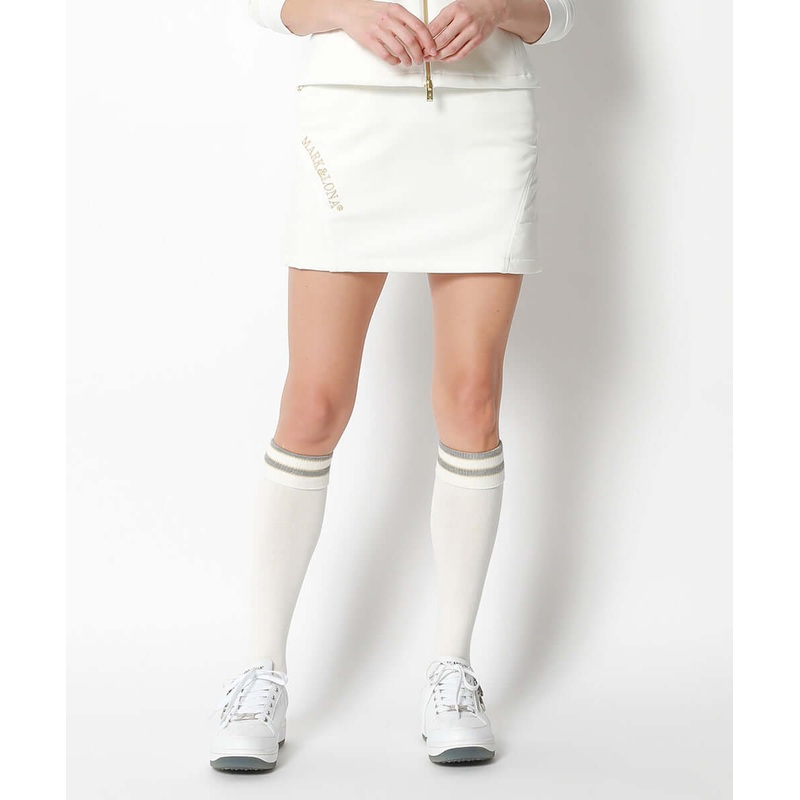 Aveux Spounge Skirt | WOMEN|WHITE|BLACK|36(S)|38(M)|40(L)