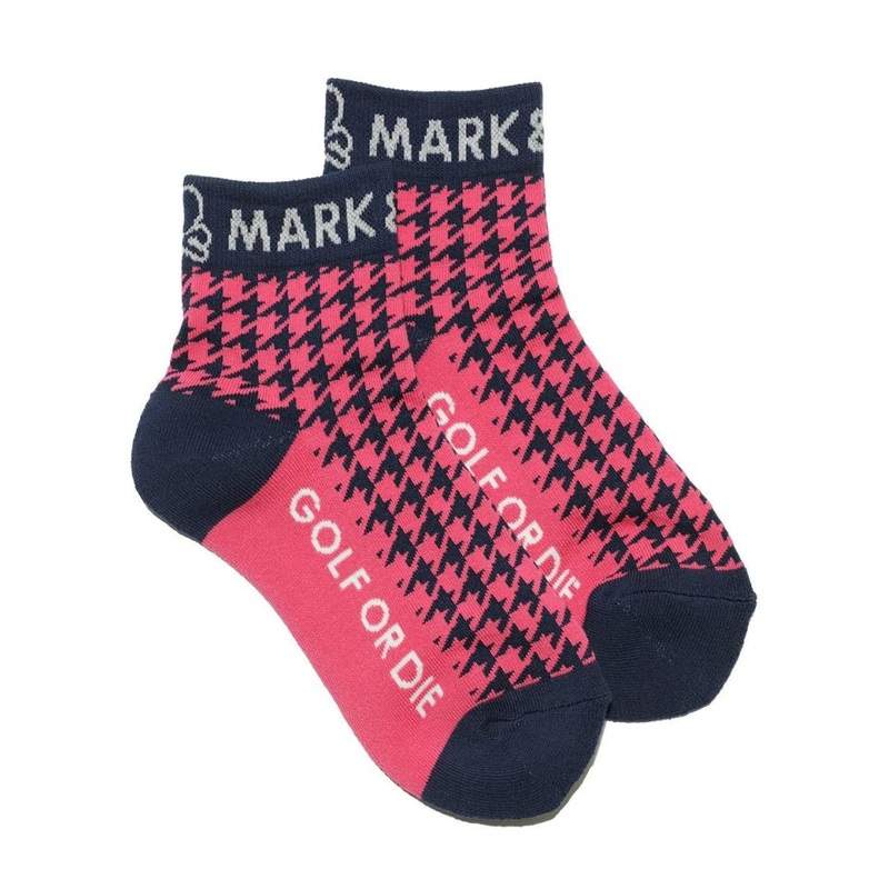 Ever Dogtooth Socks | WOMEN|PINK|WHITE|23-25cm