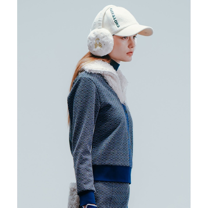 Lexa Neck Fur Tops | WOMEN|BEIGE|PINK|BLUE|36(S)|38(M)|40(L)